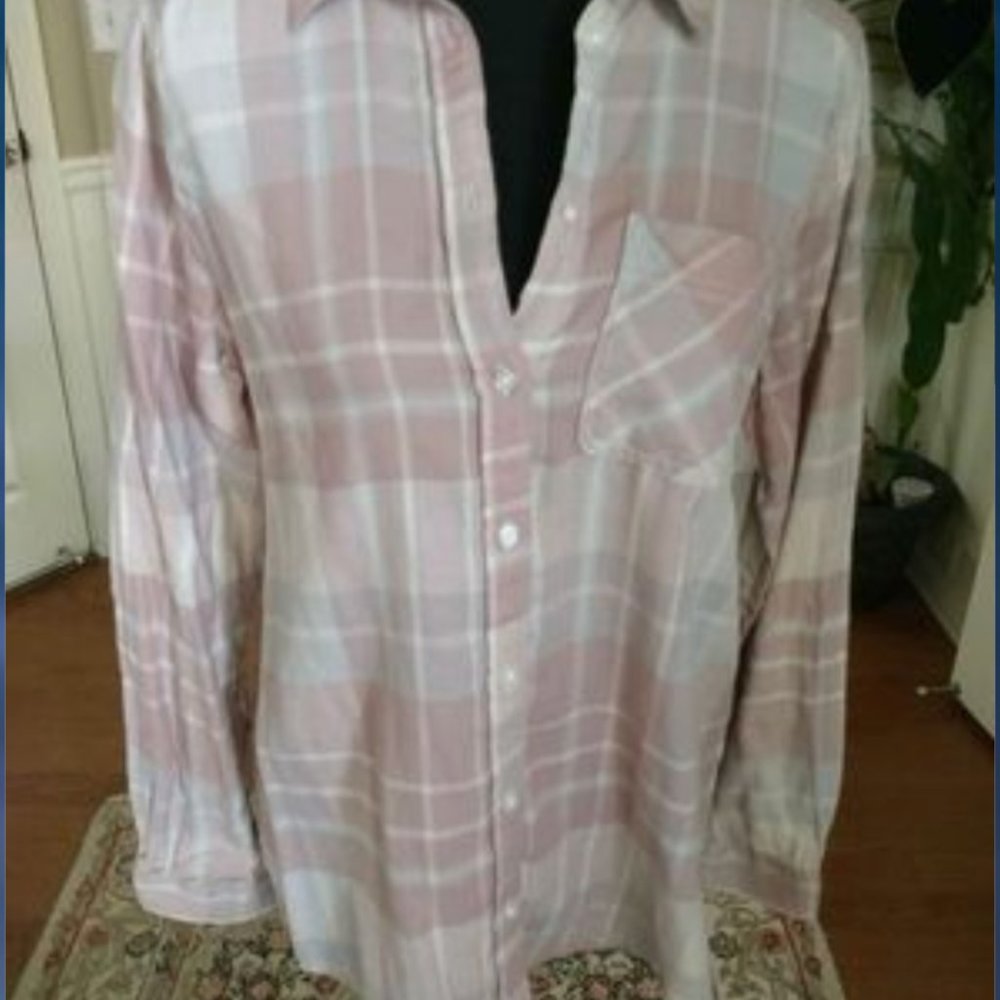 New "Express" 100% Cotton Button Down Long Sleeve Comfortable Shirt